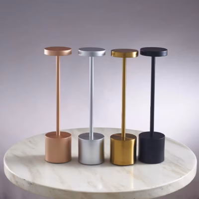 Rechargeable Metal Retro Desk Lamp Touch Dimming Night Light Portable Bedside Lamp Bar Hotel Restaurant Led Table Lamps